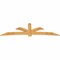 Ekena Millwork Davenport Timber Gable Bracket, Western Red Cedar, 108"W x 31 1/2"H x 2"D x 6"F, 7/12 Pitch GBW108X31X0206DAV00RWR - alternate 3